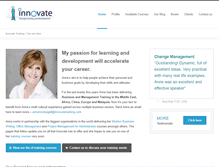 Tablet Screenshot of innovatetraining.com